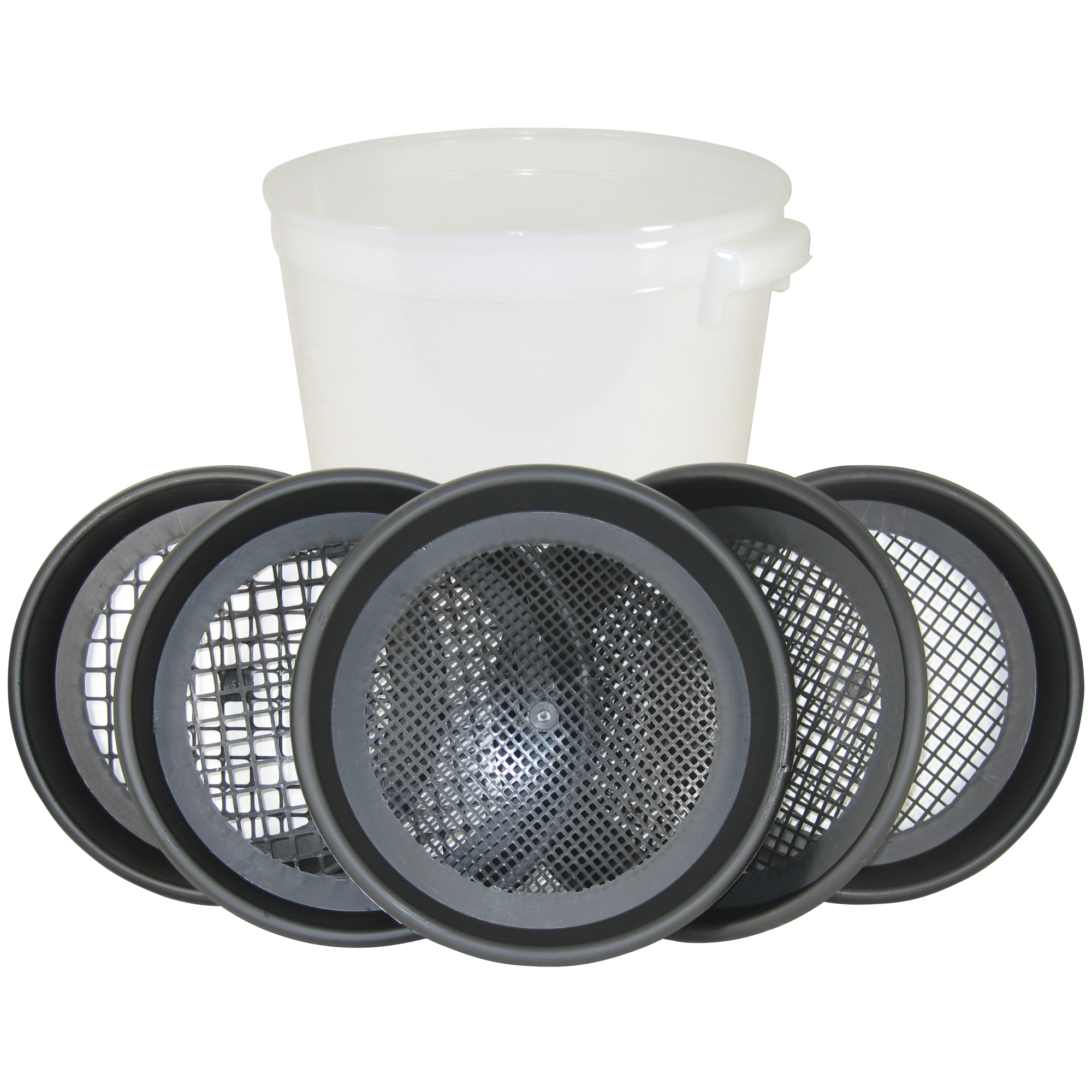 Raytech, SET of 5 Sifting Screens with Container, Pieces (qty.) 1 Model# 23222R